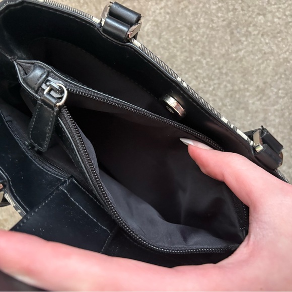 Y2K Plaid Black and White Women's Handbag by Q&A - Picture 3 of 4